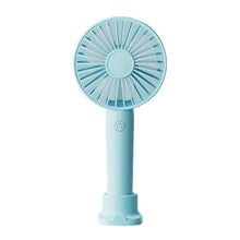 Lade das Bild in den Galerie-Viewer, USB Rechargeable Mini Fan Portable Hand Fan Outdoor Air Cooler Table Fan Office Mute Charging Handhe

