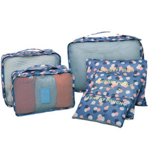 Lade das Bild in den Galerie-Viewer, 6pcs Travel Storage Bag Set for Clothes Tidy Organizer Wardrobe Suitcase Pouch Organizer Bag Case Shoes Packing set
