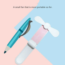 Lade das Bild in den Galerie-Viewer, portable mini fan Handheld Personal USB Rechargeable Fans Pocket Foldable Adjustable Wind Speed Fan
