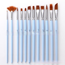 Load image into Gallery viewer, 12 PCs Paint Brushes Tube Nylon Wool Multi-Shape Watercolor Pens Set
