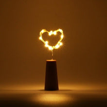 Lade das Bild in den Galerie-Viewer, 1/5/10pcs Wine Bottle Lights Cork Shape 10 Led Battery Operated Fairy Copper Wire Lights
