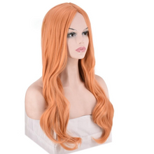 Load image into Gallery viewer, Women Wig Medium Long Curly Hair Big Wave Solid Color Head Cover W170
