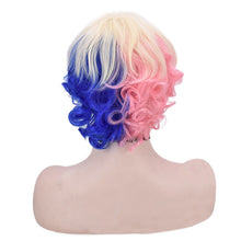 Load image into Gallery viewer, Women Wig Movie Suicide Squad Little Ugly Female Double Fight Gradient Men&#39;s W164
