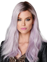 Load image into Gallery viewer, Women Wig Gradient Long Curly Hair Partial Hair Cover Light Purple W80
