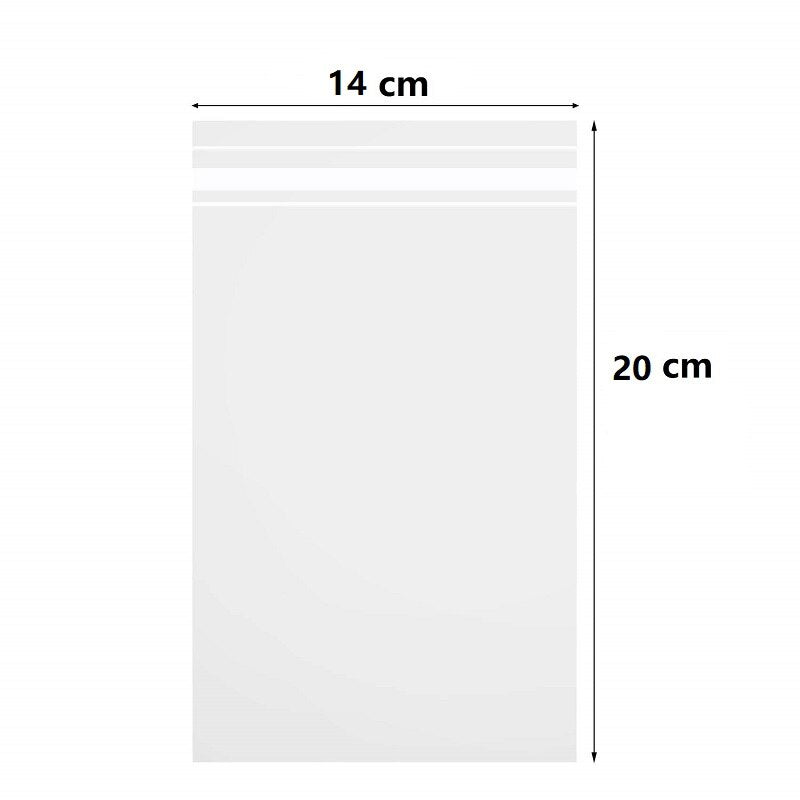 100 Pack Poly Transparent Bag Opp Self Adhesive Plastic Bag for T Shirt, Clothes Packaging Clear Storage Bag