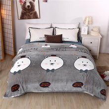 Load image into Gallery viewer, Thickened Autumn and Winter Blanket Flannel Blanket Flannel Air Conditioning Blanket Coral Fleece
