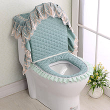 Load image into Gallery viewer, 3pcs Love Toilet Seat Cover Dust Cover Fabric Three-Piece Set Toilet Mat Dust-Proof Toilet Seat Cover
