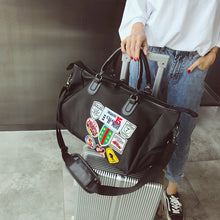 Load image into Gallery viewer, Backpack Men's Korean-Style Large-Capacity Badge Travel Bag Lightweight Waterproof Gym Bag Trendy
