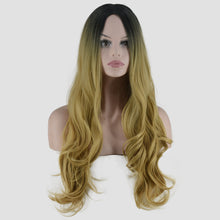 Load image into Gallery viewer, Women Wig Gradient Medium and Large Wave Long Curly Hair Head Cover W290
