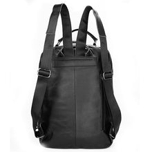 Lade das Bild in den Galerie-Viewer, Leisure Travel Bag Genuine Cattlehide Leather Surface Computer Backpack Korean Style Fashion Schoolbag
