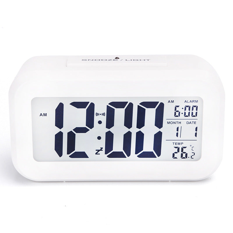 Smart Multi-Function Alarm Clock LED Display Luminous Mute Alarm Clock Photosensitive Large Screen