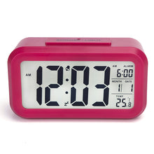 Load image into Gallery viewer, Smart Multi-Function Alarm Clock LED Display Luminous Mute Alarm Clock Photosensitive Large Screen
