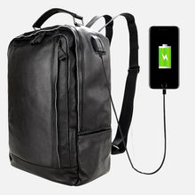 Lade das Bild in den Galerie-Viewer, Leisure Travel Bag Genuine Cattlehide Leather Surface Computer Backpack Korean Style Fashion Schoolbag

