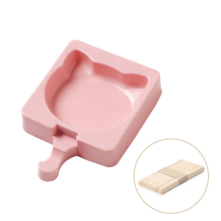 2PC Silicone Mold Homemade by Hand Ice Cream Silica Gel Ice Mold DIY Ice-Cream Mould