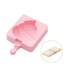 Load image into Gallery viewer, 2PC Silicone Mold Homemade by Hand Ice Cream Silica Gel Ice Mold DIY Ice-Cream Mould
