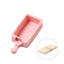 Load image into Gallery viewer, 2PC Silicone Mold Homemade by Hand Ice Cream Silica Gel Ice Mold DIY Ice-Cream Mould
