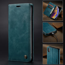 Load image into Gallery viewer, Magnetic Leather Phone Case for iPhone 13
