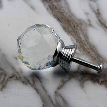 Load image into Gallery viewer, 10PCs Metal Handle Spherical 30mm Crystal Furniture Handle Wardrobe Drawer Door Handle
