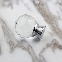 Load image into Gallery viewer, 10PCs Metal Handle Spherical 30mm Crystal Furniture Handle Wardrobe Drawer Door Handle
