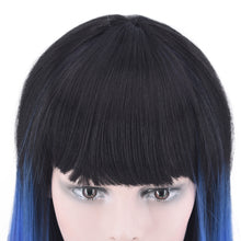 Load image into Gallery viewer, Women Wig Three-Color Gradient Straight Bangs Headgear
