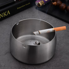 Lade das Bild in den Galerie-Viewer, Ashtray Windproof Anti-Fall Thickened Stainless Steel Metal Creative Printed Logo  Gift
