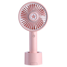Lade das Bild in den Galerie-Viewer, 2021 New Lucky Star Aromatherapy USB Small Handheld Fan Mobile Phone Holder Desktop Charging
