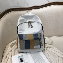 Lade das Bild in den Galerie-Viewer, Canvas Backpack High School and College Student Korean Style Mori Style Japanese Version Campus Minimalist
