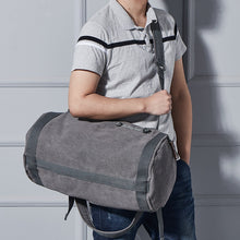 Load image into Gallery viewer, Backpack Fashion  Outdoor Sports  Large Capacity Gym Bag Canvas Traveling Bag Unisex Bucket Bag
