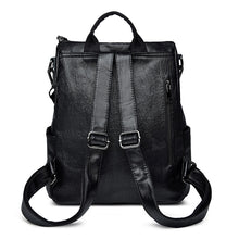 Lade das Bild in den Galerie-Viewer, Women's Soft Leather Multi-Purpose Shoulder Bag Simple Leisure Travel Backpack
