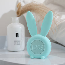Load image into Gallery viewer, Smart Multi-Function Alarm Clock LED Display Rabbit Timing Alarm Clock Sound and Light Control Night Lamp for Children
