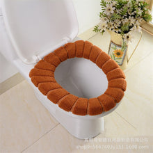 Load image into Gallery viewer, 3pcs Toilet Seat Cover Pads Winter Thicker O-Shaped Pumpkin Pattern  Cushion  Cushion Creative Home Horse Washable

