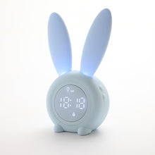 Load image into Gallery viewer, Smart Multi-Function Alarm Clock LED Display Rabbit Timing Alarm Clock Sound and Light Control Night Lamp for Children
