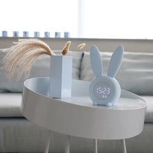Load image into Gallery viewer, Smart Multi-Function Alarm Clock LED Display Rabbit Timing Alarm Clock Sound and Light Control Night Lamp for Children
