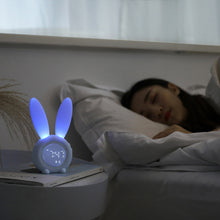 Load image into Gallery viewer, Smart Multi-Function Alarm Clock LED Display Rabbit Timing Alarm Clock Sound and Light Control Night Lamp for Children
