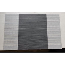 Load image into Gallery viewer, 2PCs Christmas Tablecloths Woven Horizontal Stripes Textilene Placemat PVC Waterproof Non-Slip
