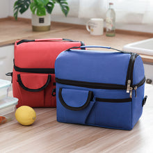 Lade das Bild in den Galerie-Viewer, Practical Portable Lunch Bag Double-Layer Insulated Breast Milk Preservation Bag Food Lunch Box
