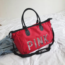 Load image into Gallery viewer, Backpack New Pink Four-Color travel Shopping  Portable Big  Personality shoulder bag
