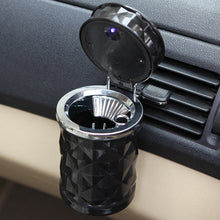 Load image into Gallery viewer, Ashtray Diamond Cut  Car  LED Light Car Ashtray
