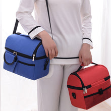 Lade das Bild in den Galerie-Viewer, Practical Portable Lunch Bag Double-Layer Insulated Breast Milk Preservation Bag Food Lunch Box
