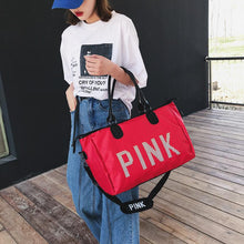Load image into Gallery viewer, Backpack New Pink Four-Color travel Shopping  Portable Big  Personality shoulder bag
