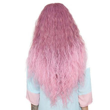 Lade das Bild in den Galerie-Viewer, Women Wig Set Chemical Fiber Cos Pink Corn Curler Long Curly Hair W430
