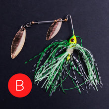Lade das Bild in den Galerie-Viewer, 2pcs Lure Beard 13/17G Rotating Sequins Bait Fake Fish Composite Sequins
