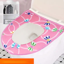 Load image into Gallery viewer, 3pcs Toilet Seat Cover Pads Coral Fleece Universal Velcro Thicker    Mink Suede

