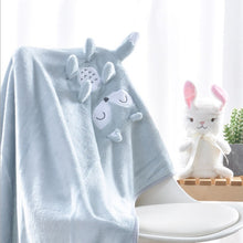 Lade das Bild in den Galerie-Viewer, Baby Embroidered Flannel Small Blanket Cartoon Children's Blanket Flannel Blanket
