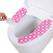 Load image into Gallery viewer, 3pcs Washable  Repeated Use Toilet Mat Happy Day Toilet Seat Cover Pad Can Be Cut
