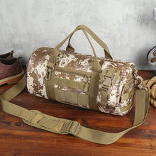 Lade das Bild in den Galerie-Viewer, Backpack Cylinder Taekwondo  Camouflage Gymnastic Valise Multifunctional Portable Fitness Bag
