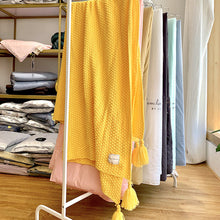 Load image into Gallery viewer, Tassel Knitted Ball Blanket Wool Blanket Air Conditioner Nap Blanket Shawl Blanket Sofa Casual Blanket
