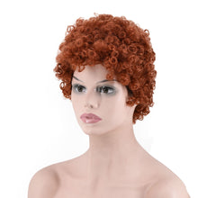 Load image into Gallery viewer, Women Wig Fashion Short Curly Hair with Bangs Solid Color W179
