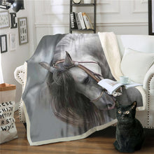 Lade das Bild in den Galerie-Viewer, Double-Layer Thickened Digital Printing Blanket Sofa Blanket Square Plush Blanket
