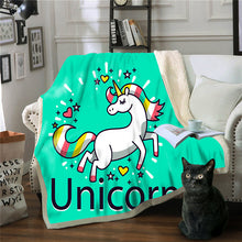 Lade das Bild in den Galerie-Viewer, Double-Layer Thickened Digital Printing Blanket Sofa Blanket Square Plush Blanket
